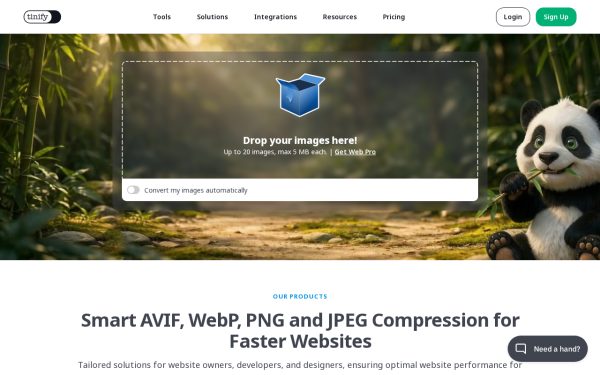 TinyPNG 站点预览